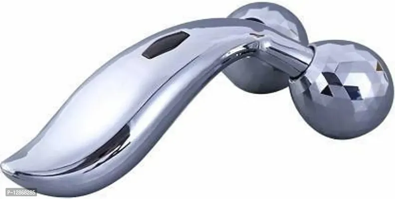 Y Shape 3D Face  Body Manual Roller Massager For Skin Lifting  Wrinkle Remover&nbsp;(Silver) - Code-501