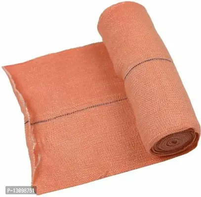 Cotton Crepe Bandage Roll -Sports Wrist Wrap Straps -Elastic Compression - Knee Bandages with Clips (15 cm x 4 Mtr)-thumb3