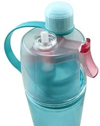 Water Spray Bottle 2 in 1 Drink and Mist Water Bottle,600ml (Multicolor) 1 pcs 600 ml Bottlenbsp;nbsp;(Pack of 1, Multicolor, Plastic)-thumb2