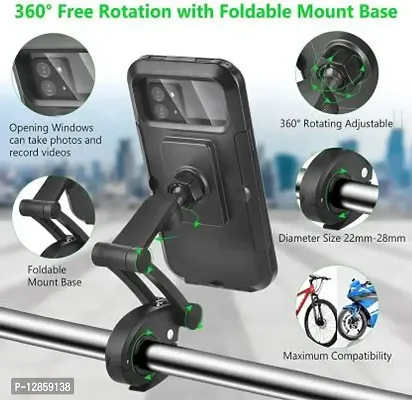 Bike Mobile Holder&nbsp;&nbsp;(Black) - Waterproof Mobile Phone Holder-thumb2