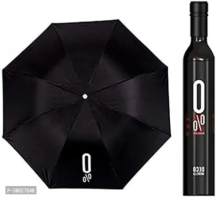 Portable Umbrella with Bottle Cover for UV Protection and Rain-thumb0