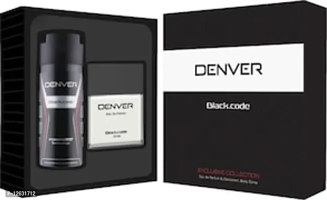 Denver Gift Pack Black Code Deodorant + Perfume Combo-thumb0