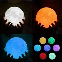 3D USB Rechargeable Moon Lamp Night Lamp&nbsp;&nbsp;(13 cm, Multicolor)-thumb1