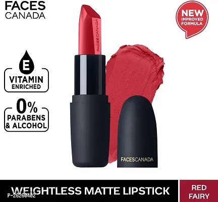 FACES CANADA Weightless Matte Hydrating Lipstick with Almond Oil (Red Fairy 23, 4.5 g)-thumb0