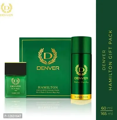 Denver Hamilton Gift Set 60 Ml Perfume + 165Ml Deo Combo Setnbsp;nbsp;(Set of 2)-thumb0