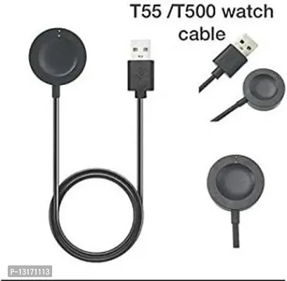 USB Power Source Watch Charging Cable, T55, T500 Charger for SmartWatch 0.3 m Magnetic Charging Cable&nbsp;&nbsp;(Compatible with T55 Smartwatch, T500 Smartwatch, Black)-thumb2