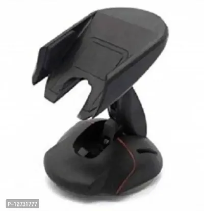 Mouse Mobile Holder For Dashboard  Windshield, One Touch Flip, Car Mount, 360 Degrees Rotation - For All Smart Phone