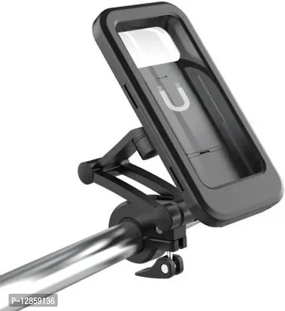 Bike Mobile Holder&nbsp;&nbsp;(Black)  - Waterproof Mobile Phone Holder Case with Touch Screen