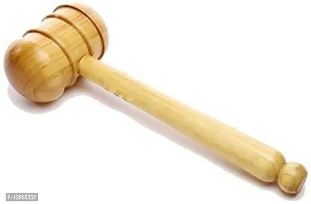 Cricket BAT Knocking Hammer, Brown Wooden Bat Mallet-thumb0