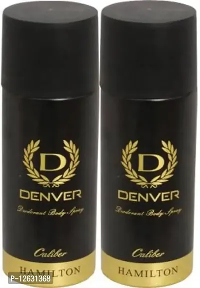 Denver Caliber 165 Ml Deodorant Spray - For Men&nbsp;&nbsp;(330 ml, Pack of 2)-thumb0