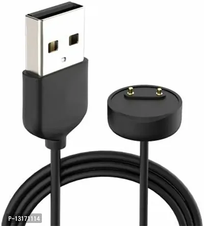 Cable Compatible with Xiaomi Mi Band 5 6 USB Charging for Mi Band 5/6 0.4 m Magnetic Charging Cable&nbsp;&nbsp;(Compatible with Mi Smart Band 5, Black, One Cable)