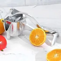 Aluminium Hand Juicer Aluminium Manual Instant Fruit Hand Juicer For Orange Lemon Lime Juice (Silver Pack of 1)-thumb1