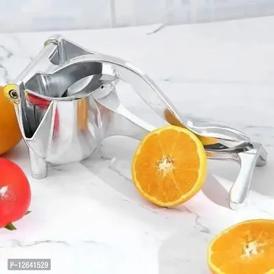 Aluminium Hand Juicer Aluminium Manual Instant Fruit Hand Juicer For Orange Lemon Lime Juice (Silver Pack of 1)-thumb2