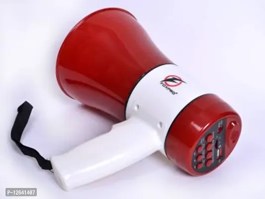 Speaker 30 Watts Handheld Megaphone with Recorder; Talk Record Play Siren Music and Tour Guide Megaphone Loud Speaker Trumpets Recording Speaker Horn with USB  SD Card Port for Announcing FP-556 BT Outdoor PA System&nbsp;&nbsp;(30 W)_MP103-MegaPhone23