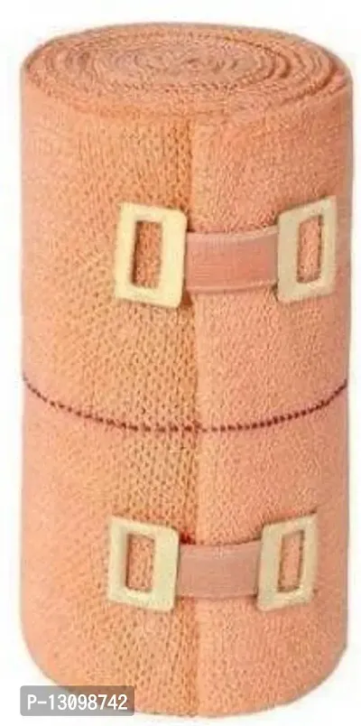 Pain Relief Tape Crepe Bandage Brown - (Pack of 1) Crepe Bandage (10 cm X 4 Mtr)-thumb0