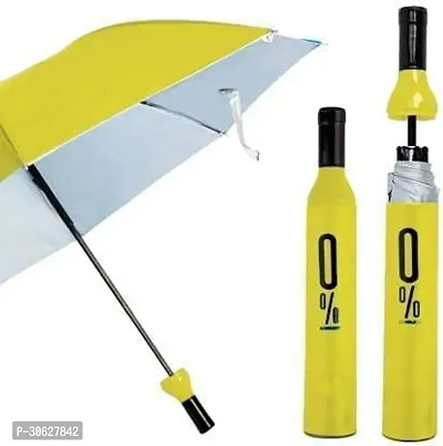 2 Fold Portable Wine Bottle Umbrella for UV Protection and Rain-thumb0