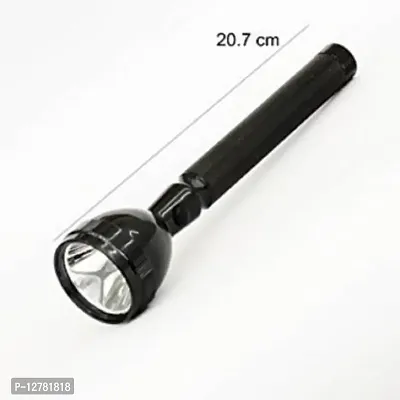 8990 SUPER BRIGHT LIGHT WEIGHT STRONG METAL BODY HIGH POWER WHITE LIGHT LED FLASHLIGHT WITH DEEP STRONG FOCUS LOW POWER CONSUMPTION HIGH BRIGHTNESS RECHARGEABLE TORCH Torch&nbsp;&nbsp;(Black, 20.7 cm, Rechargeable)_Torch J821-thumb2
