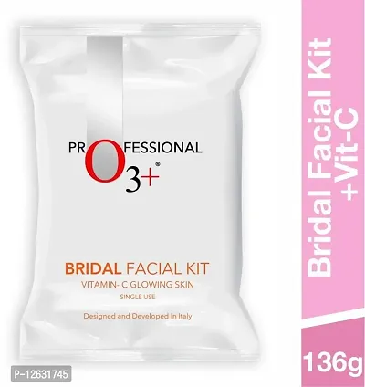 O3+ Bridal Facial Kit Vitamin-C Glowing Skin (Single Use) - (10 x 8.1 g) - Pack of 2-thumb0