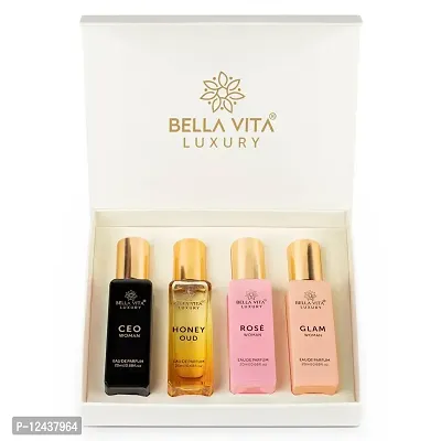 Luxury Perfumes Gift Set for Woman - (Pack of 4 x 20ml)
