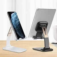 Adjustable and Foldable Desktop Phone Holder Stand for Phone Compatible with All Mobile Phone/iPad/Tablets Mobile Holder-thumb2