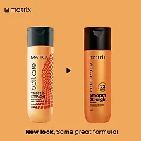 Matrix Opti Care Professional Shampoo | Controls frizz leaving hair salon like Smooth Straight | With Shea Butter | For Unruly Hair | Paraben Free_SMP-8MX42-thumb1