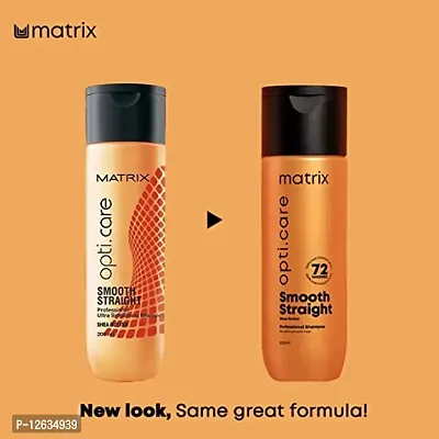 Matrix Opti Care Professional Shampoo | Controls frizz leaving hair salon like Smooth Straight | With Shea Butter | For Unruly Hair | Paraben Free_SMP-8MX42-thumb2