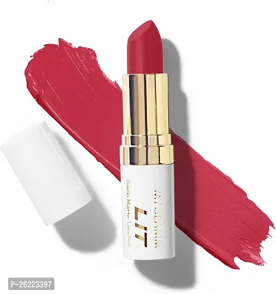 MyGlamm LIT SATIN MATTE LIPSTICK - CRAZY EX GIRLFRIENDS (PINK, 4.5 g)-thumb0