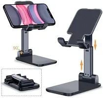 Tablet Stand, Fully Foldable | Angle Height Adjustable | Tab  Phone Holder Stand for Desk, Cradle, Dock, Desktop Stand-thumb1