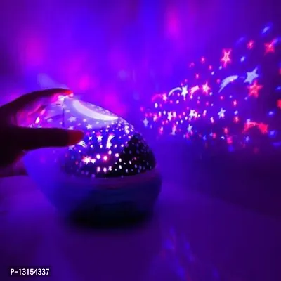 Star Master Rotating 360 Degree Moon Night   Light Lamp Projector Night Lamp&nbsp;&nbsp;(Multicolor)-thumb3