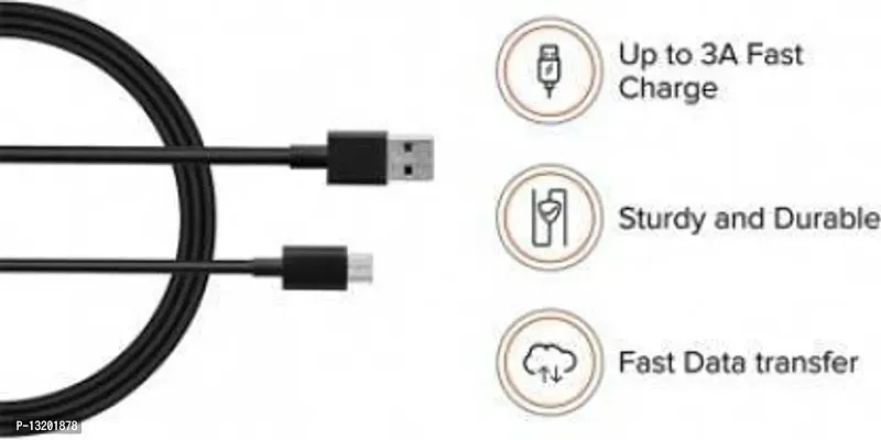 Fast Charge 1 m Micro USB Cable&nbsp;(Compatible with Redmi,Realme,OPPO,SAM,Vivo,Nokia,Infinix,Mobistar)-thumb4