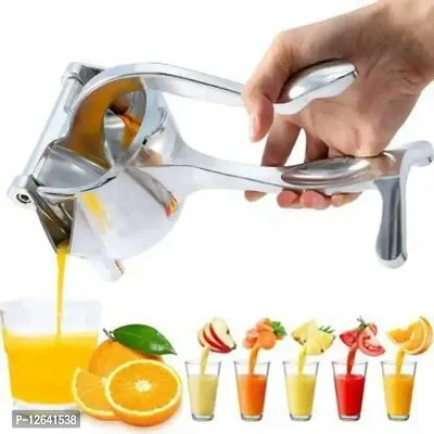 Aluminium Hand Juicer Alloy Fruit Hand Squeezer Heavy Duty Juicer Manual Fruit Press Squeezer (Silver Pack of 1)-thumb3