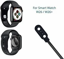 Magnetic Charging Cable Adapter for Smart Watch W26 / W26+ Sport Watches, 2 Pins Magnetic Fuction Charger Magnetic Charging Cable Adapter for Smart Watch W26 / W26+ Sport Watches, 2 Pins Magnetic Fuction Charger USB Charger (Black)-thumb1