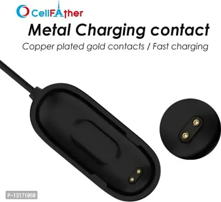 USB Charging Cable Dock Cradle for Xiaomi Mi Band 4 (Black) 0.15 m Power Sharing Cable&nbsp;&nbsp;(Compatible with Mi Band 4 Only, Black, One Cable)-thumb4