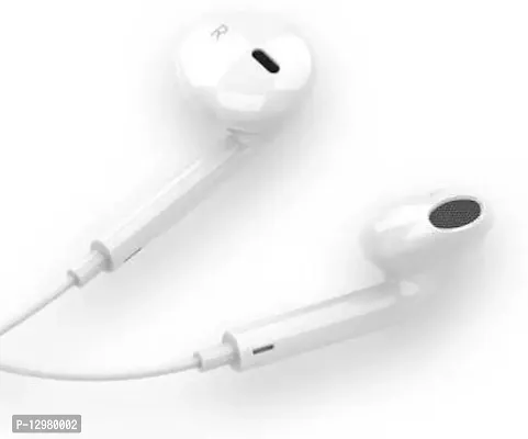 Earphone type c with mic Wired Headset&nbsp;&nbsp;(White, In the Ear)-thumb2