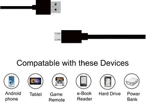 Fast charging (1 mtr) Cable 1 m Micro USB Cable&nbsp;(Compatible with Powerbank, Tablets, Mobile, smartwatch)-thumb2