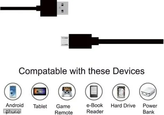 Fast charging (1 mtr) Cable 1 m Micro USB Cable&nbsp;(Compatible with Powerbank, Tablets, Mobile, smartwatch)-thumb3