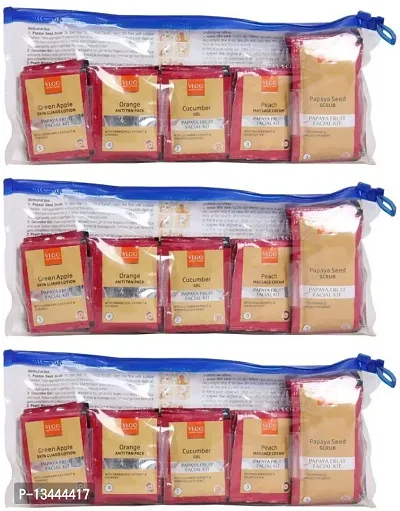 VLCC Salon Series Fruit Facial Kit, (Pack of 3) (300g*3) (3 x 300 g)