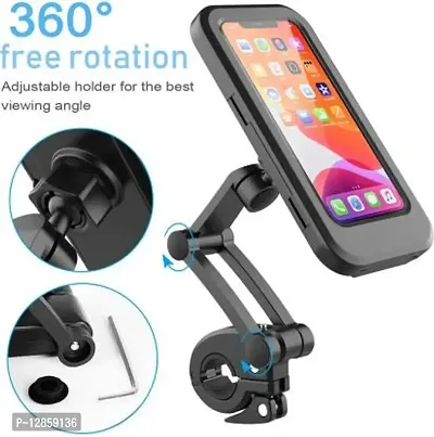 Bike Mobile Holder&nbsp;&nbsp;(Black)  - Waterproof Mobile Phone Holder Case with Touch Screen-thumb2