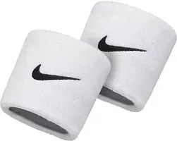 Sweatband/Wrist Band/Wrist Support For Gym, Sports Made Cotton Fitness Band (Pack of 4) - Set of 2 Pairs (White+Black)-thumb2