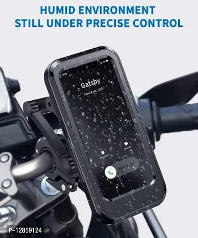 Buyer Hub Universal Phone Mount Case 360&deg; Rotation, Waterproof Sensitive Touch ID Face ID Bike Mobile Holder&nbsp;&nbsp;(Black)-thumb3