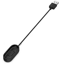 USB A Charging Cable Compatible for Mi Band 4 0.5 m Power Sharing Cable&nbsp;&nbsp;(Compatible with Compatible for Mi Band 4, Black, One Cable)-thumb1