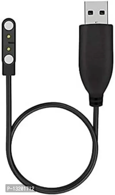 Smartwatch Charger 50 cm Magnetic Charging Cable (Compatible with W26  W26+ Smartwatch, Black, One Cable) 0.2 m Magnetic Charging Cable&nbsp;&nbsp;(Compatible with W26  W26+ Smart Watch Charging, Black, One Cable)-thumb0