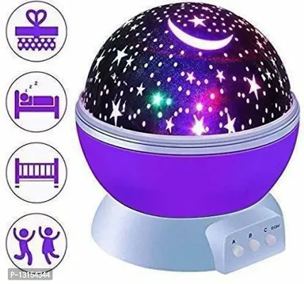 Romantic Sky Star Master Night Light Projector USB Lamp Led Projection Night Lamp With Energy Saving Mushroom Flower Lamp LED Night Light Colorful Automatic ON/Off Sensor  Bulb (Multicolor) Night Lamp&nbsp;&nbsp;(Multicolor)-thumb2