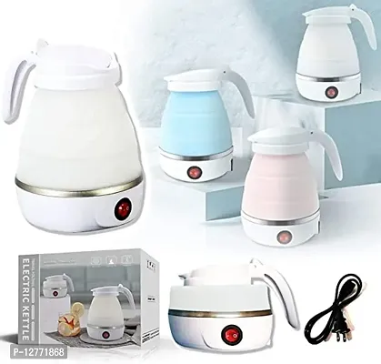 Foldable Electric Travel Tea Kettle Food Grade Silicone Collapsible Boiler_K21