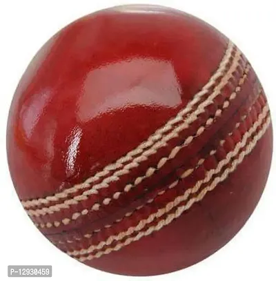 Cricket Leather Ball Red 2 Cut Piece Pack of 1 Cricket Leather Ball&nbsp;&nbsp;(Pack of 1)