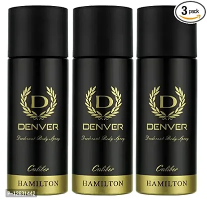 Denver Caliber Hamilton Deodorant For Men, 165Ml Each, Pack Of 3-thumb0