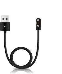 Replacement 2 Pin to USB 0.5 m Magnetic Charging Cable&nbsp;&nbsp;(Compatible with Smart Watch W26 /W26+, Black, One Cable)-thumb2