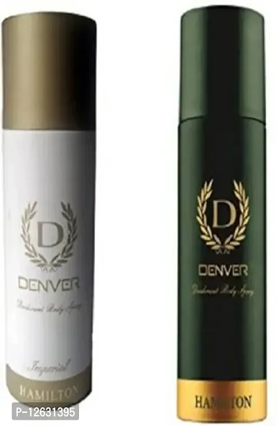 Denver Hamilton and Imperial Deodorant Body Spray 165ML Each Combo (Pack of 2) Deodorant Spray - For Men  Women&nbsp;&nbsp;(330 ml, Pack of 2)