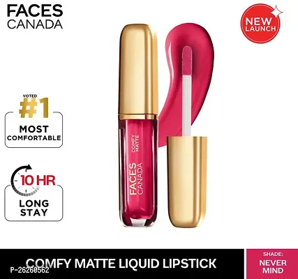 FACES CANADA COMFY MATTE LIP COLOR WITH NATURAL OILS NEVER MIND (05) (light pink, 3 ml)