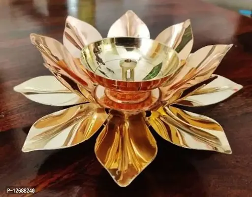 Brass, Copper Table Diya (Height: 1.5 inch) : Copper Brass Diya 201-thumb3